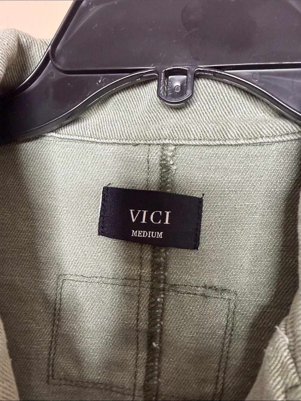 VICI Green Patched Military Blazer Jacket - Picture 7 of 9
